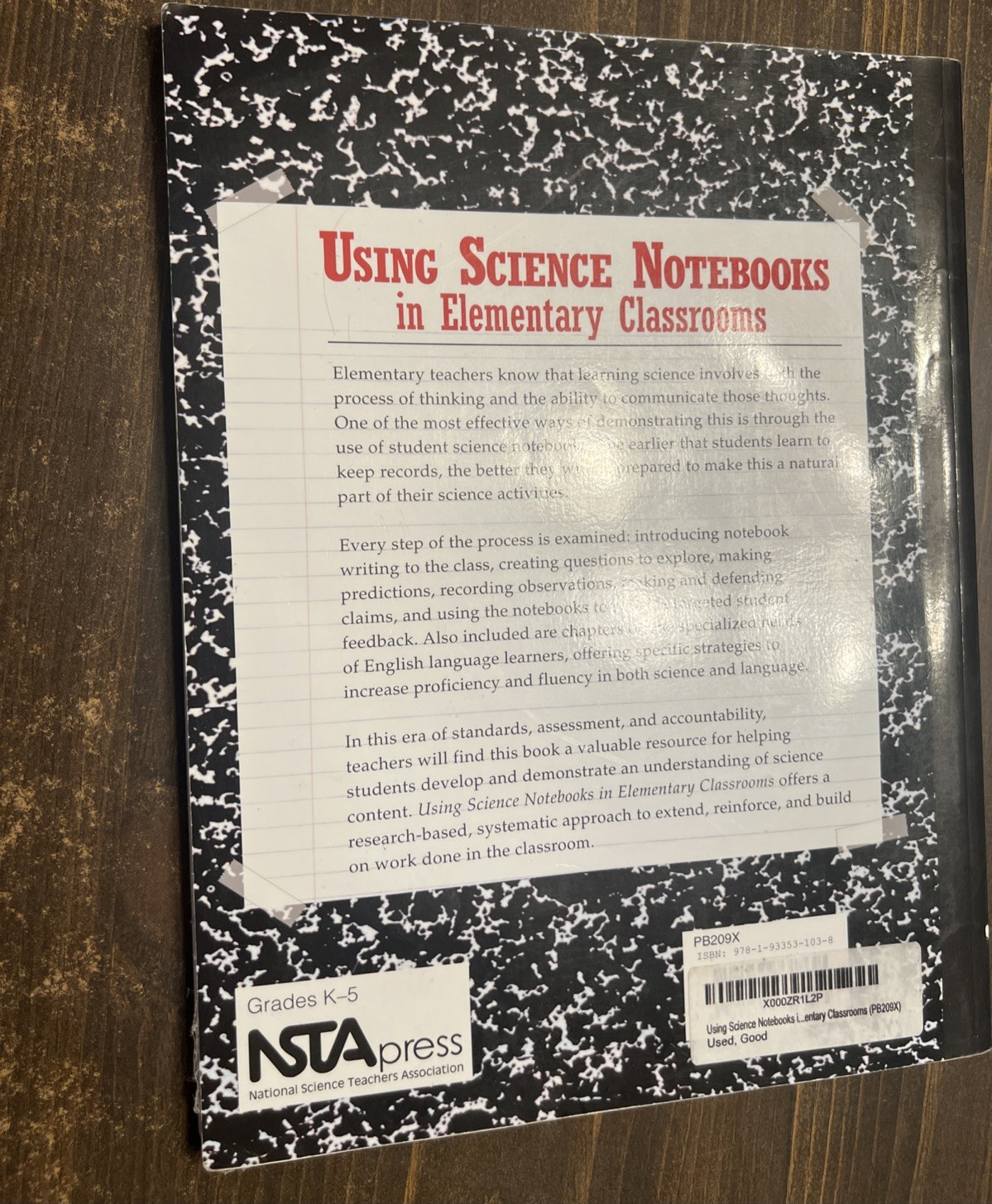 Using Science Notebooks in Elementary Classrooms by Michael P. Klentschy
