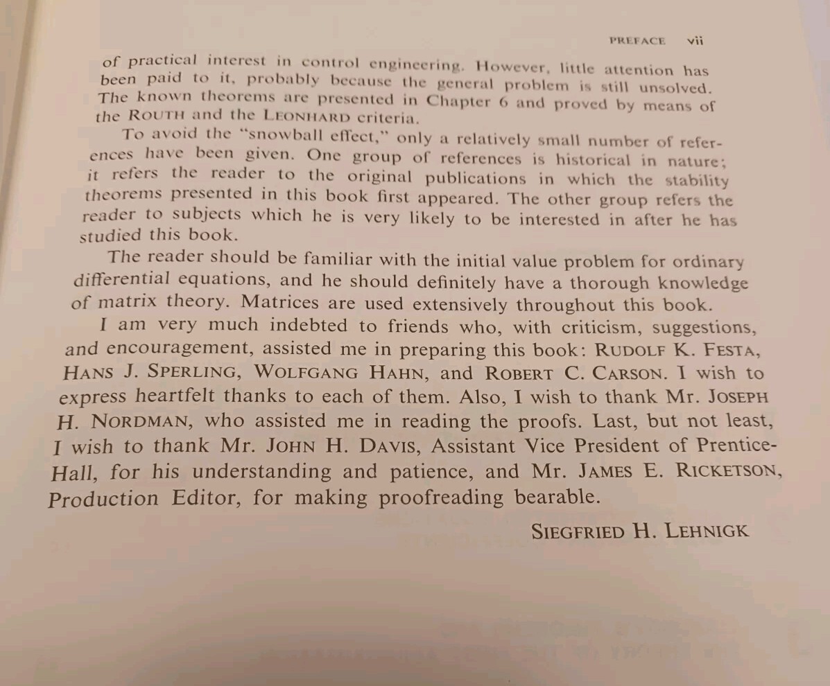 Stability Theorems for Linear Motions With An Introduction To Liapunov’s Direct