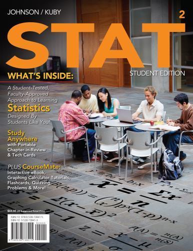 Available Titles Aplia: STAT by Robert R. Johnson and Patricia J. Kuby (2011,…
