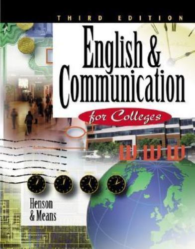 English & Communication for Colleges by Carol Henson; Thomas L. Means