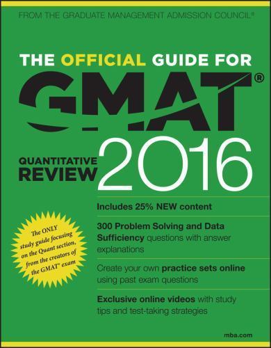 The Official Guide for GMAT Quantitative Review 2016 with Online Question Ba…