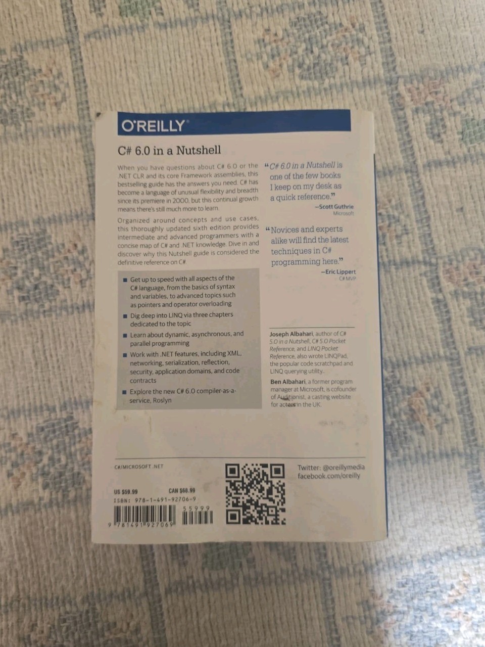 C# 6. 0 in a Nutshell : The Definitive Reference by Joseph Albahari and Ben…