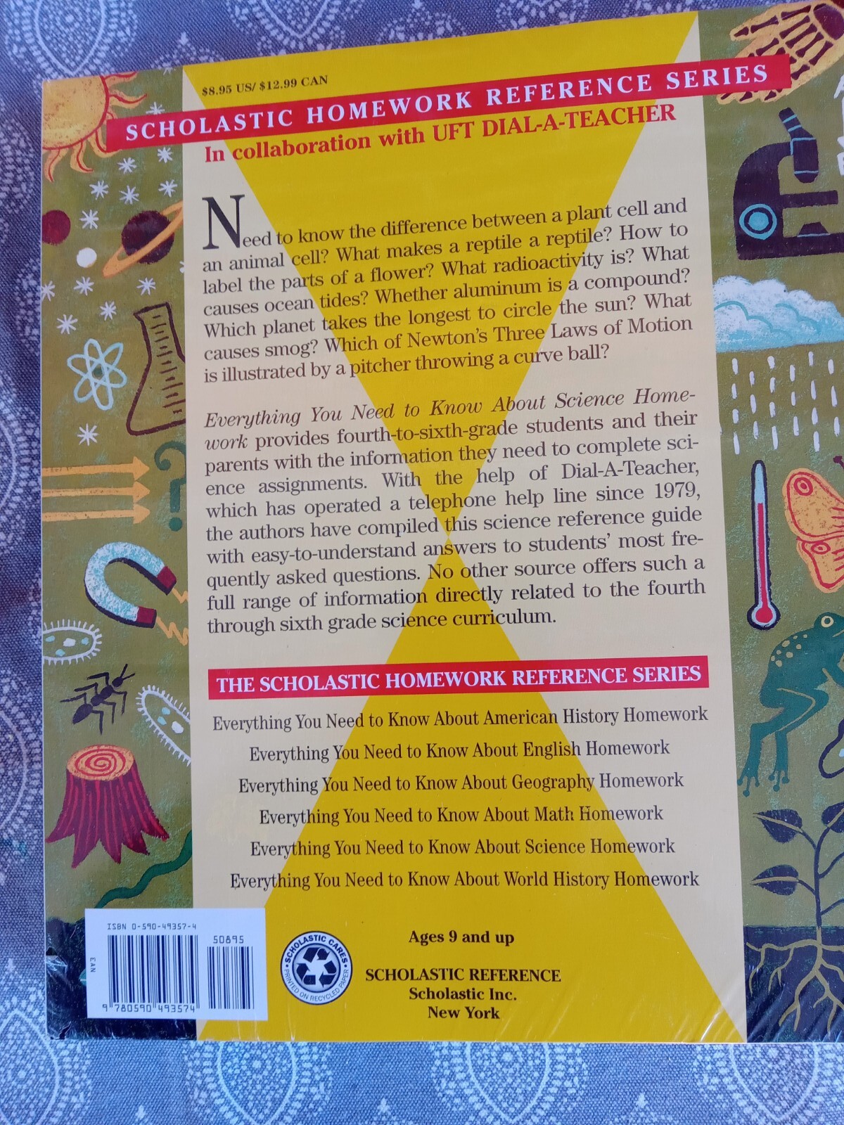 Books: Scholastic Homework Reference Series 4th To 6th Grades New 3 books