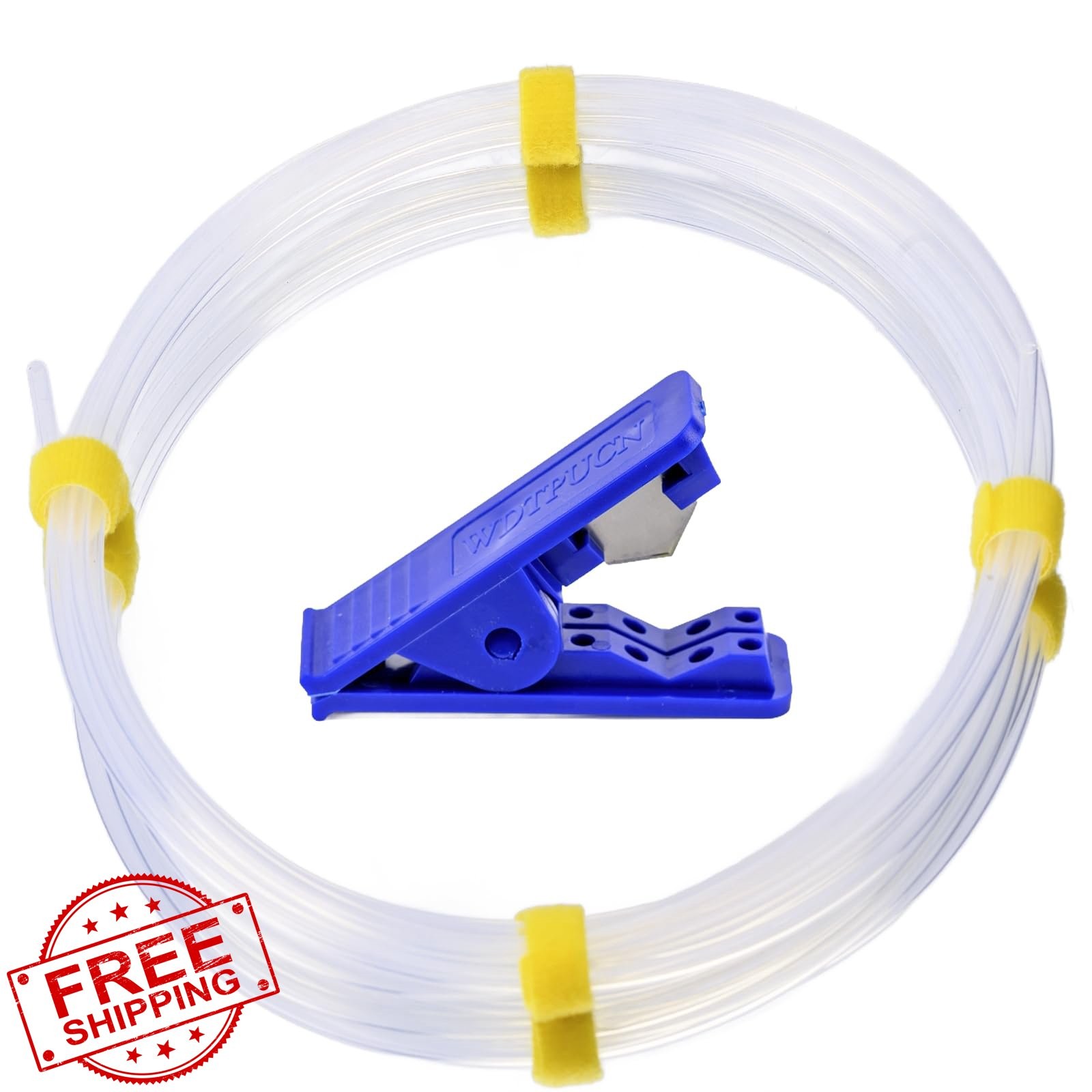WDTPUCN 10FT PTFE Teflon Bowden Tube 2.5mm ID x 4mm OD Transparency
