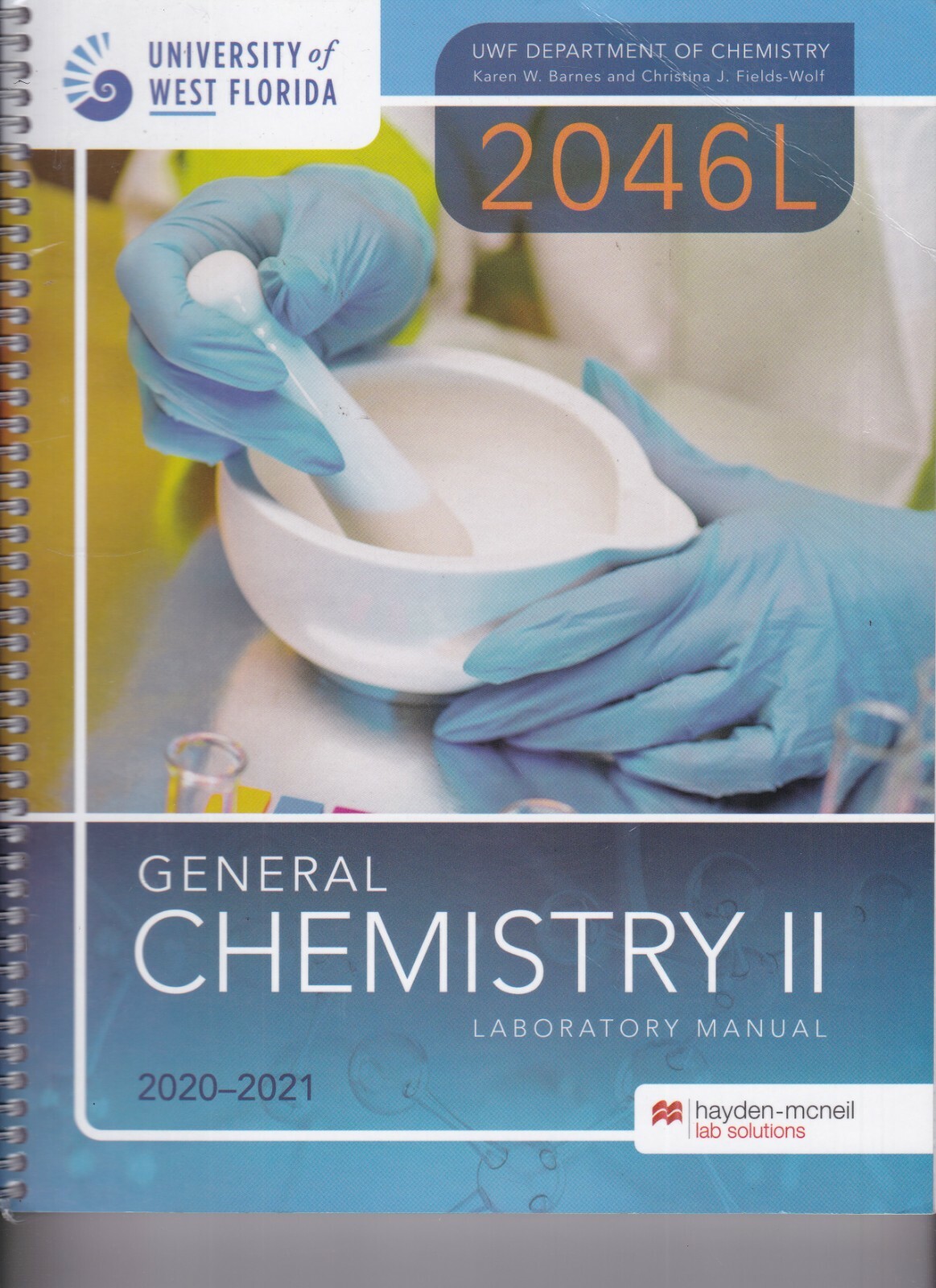 CHM 2046L-General Chemistry II-Lab. Manual-UWF-2020-2021-NO WRITING