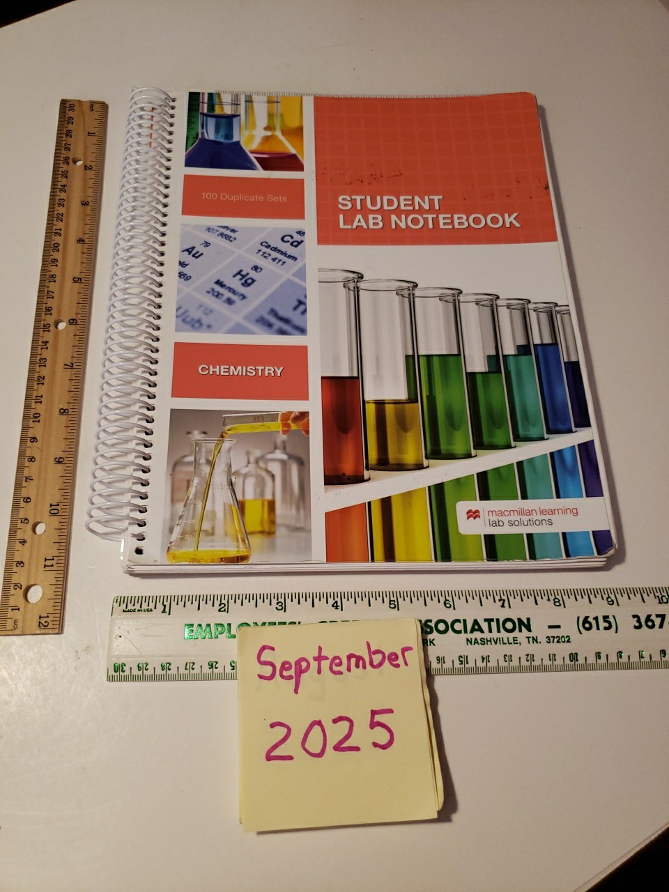 Student Lab Notebook: Chemistry by Hayden-McNeil – 100 Duplicate Sets UNMARKED