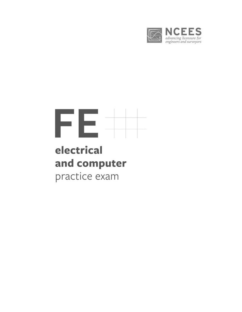 FE Electrical and Computer Practice Exam