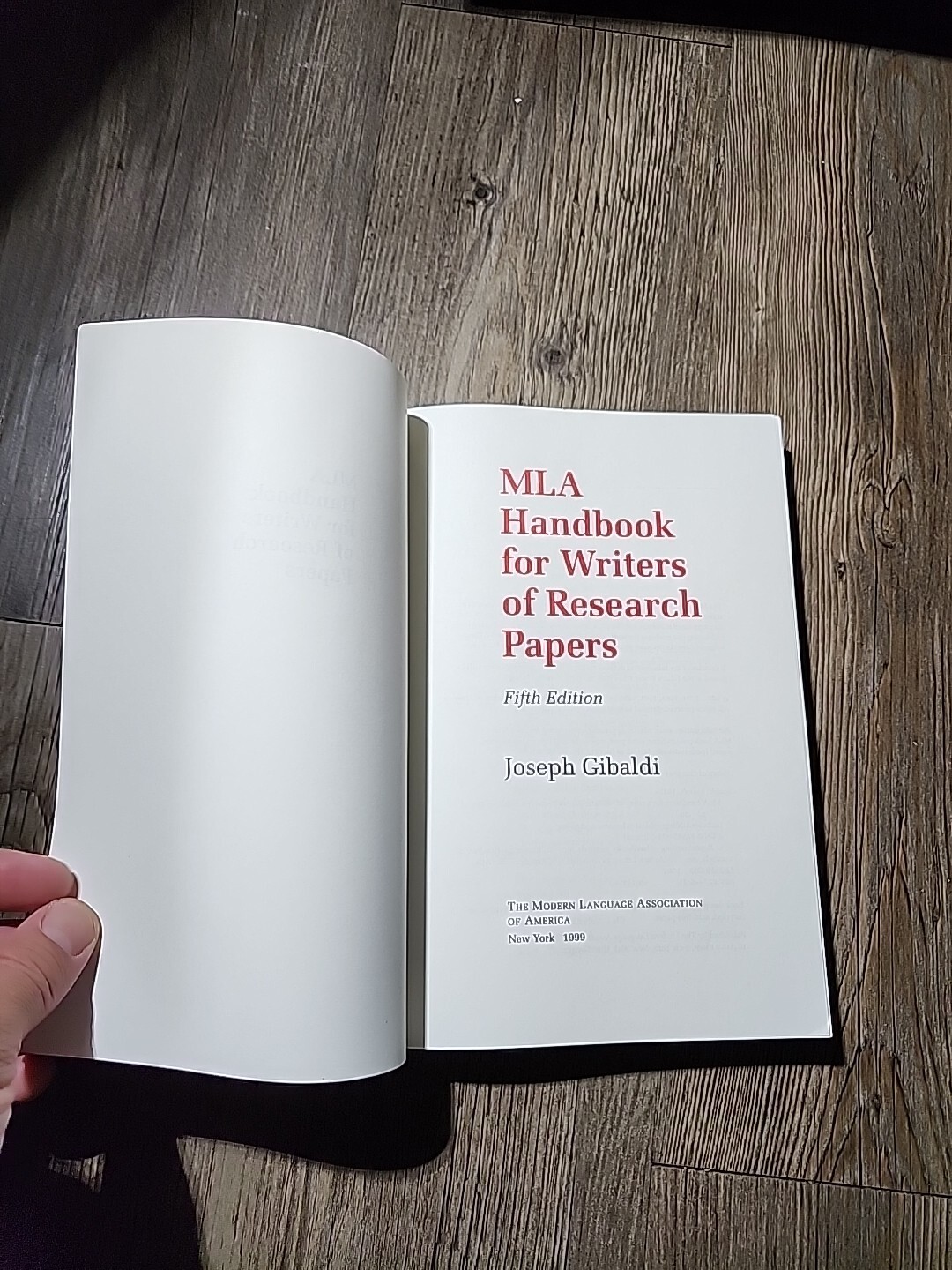 MLA Handbook For Writers Of Research Papers 5th Edition Joseph Gibaldi