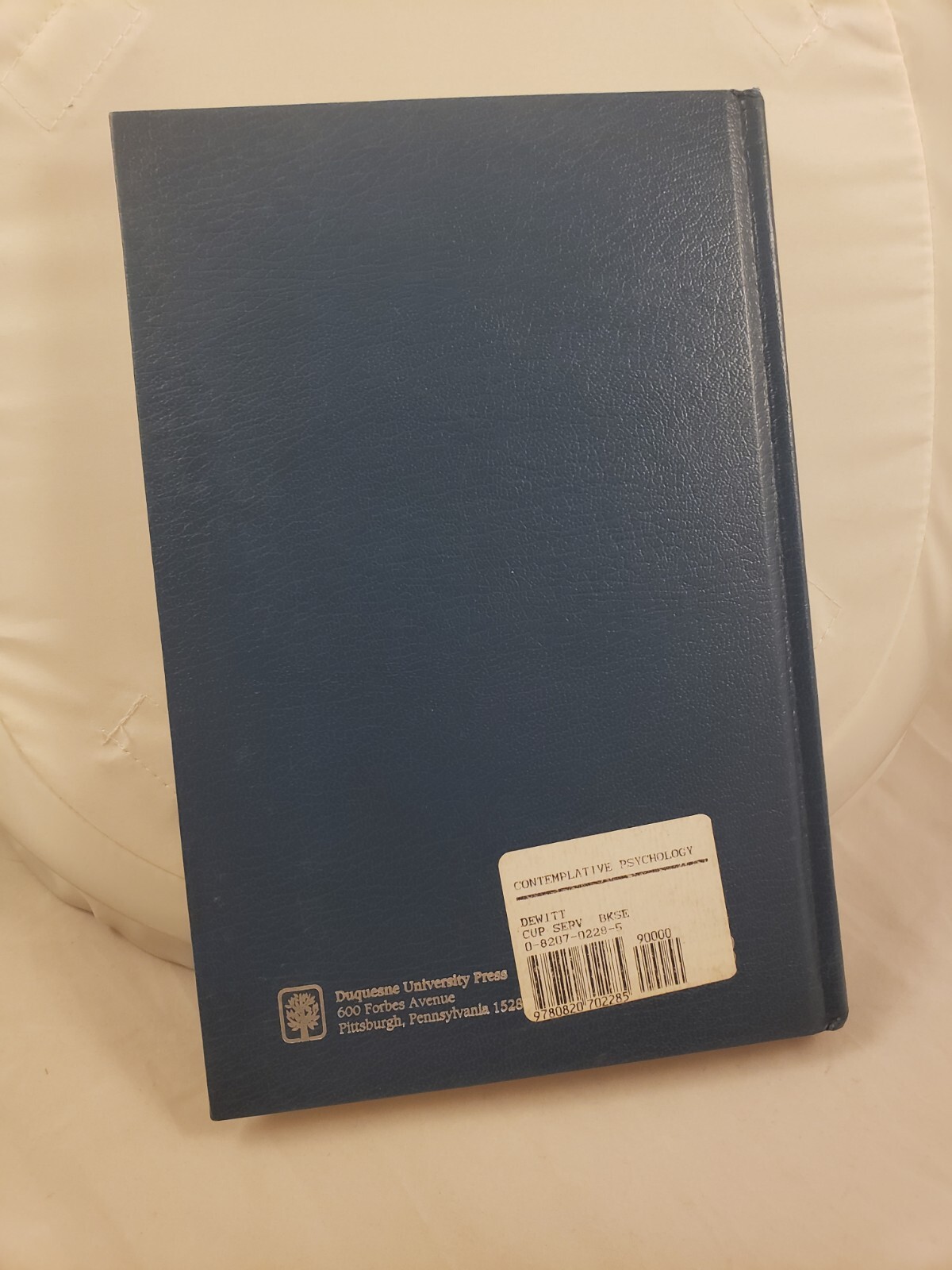 Contemplative Psychology – Hardcover By De Wit, Han F – GOOD