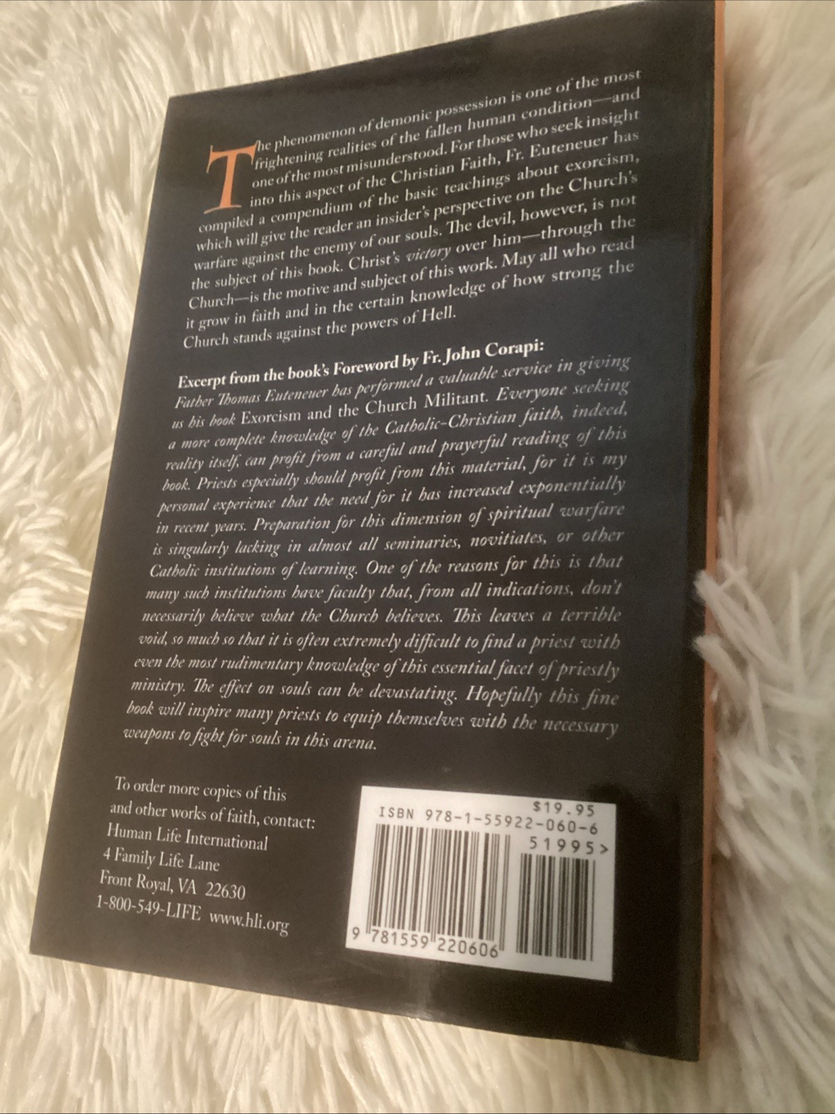 EXORCISM AND THE CHURCH MILITANT, REV. THOMAS J. EUTENEUER, TRADE PAPERBACK 2010