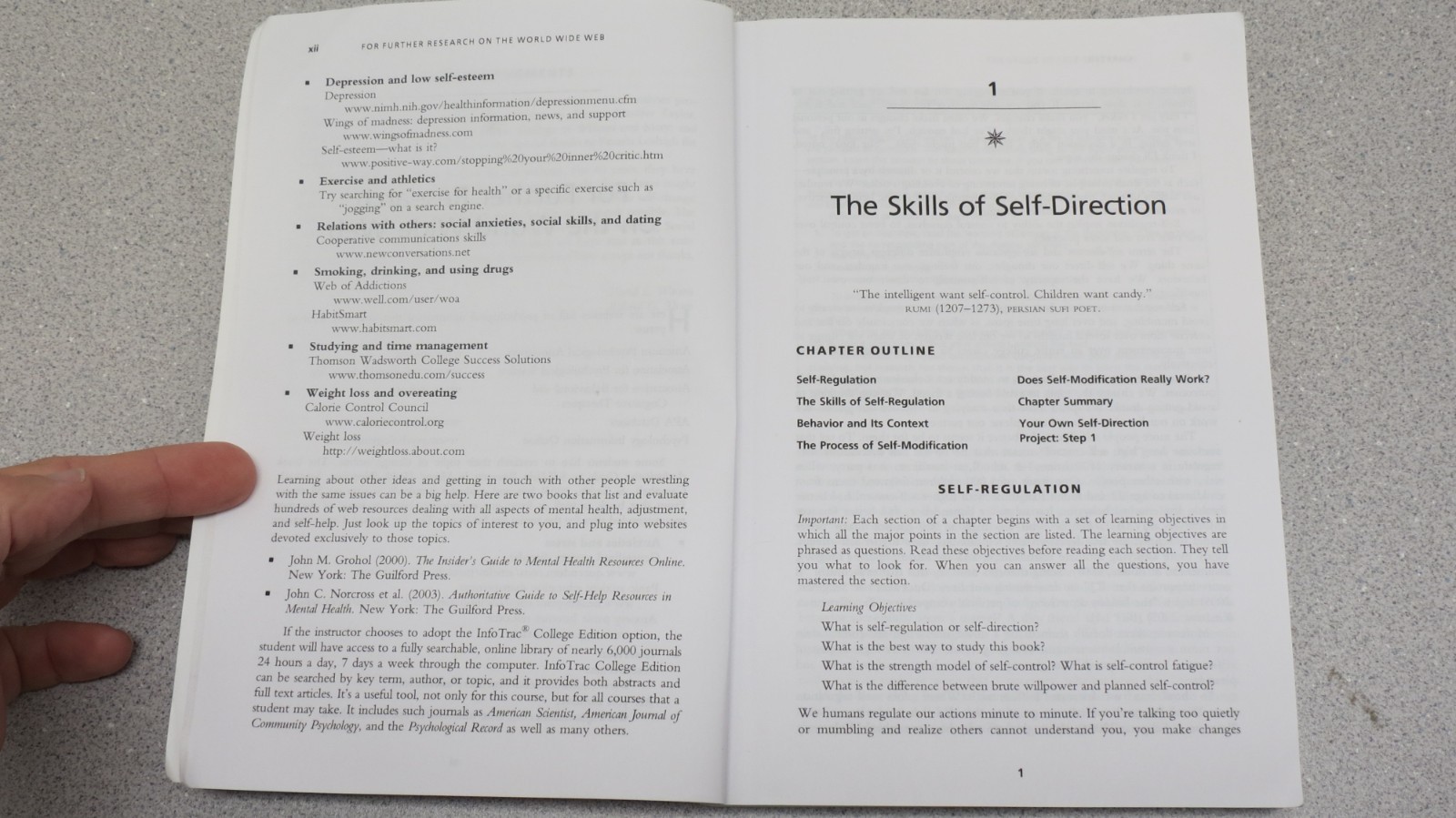 Self-Directed Behavior : Self-Modification for Personal Adjustment David Watson