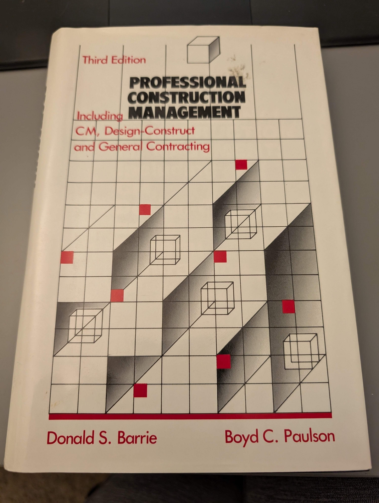 Professional Construction Management by Donald S. Barrie (1992 3rd Edition) HCDJ