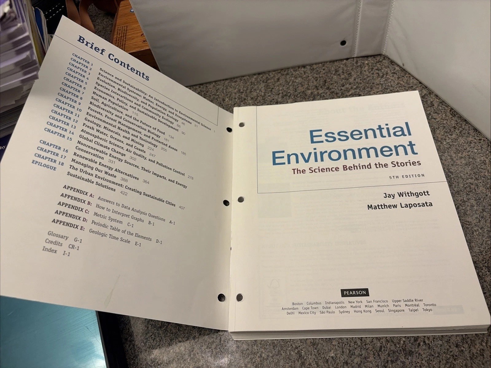 Essential Environment: Science Behind the Stories, 5th Ed. ,Books a la Carte Ed.