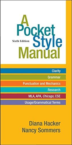A POCKET STYLE MANUAL By Diana Hacker & Nancy Sommers **Mint Condition**