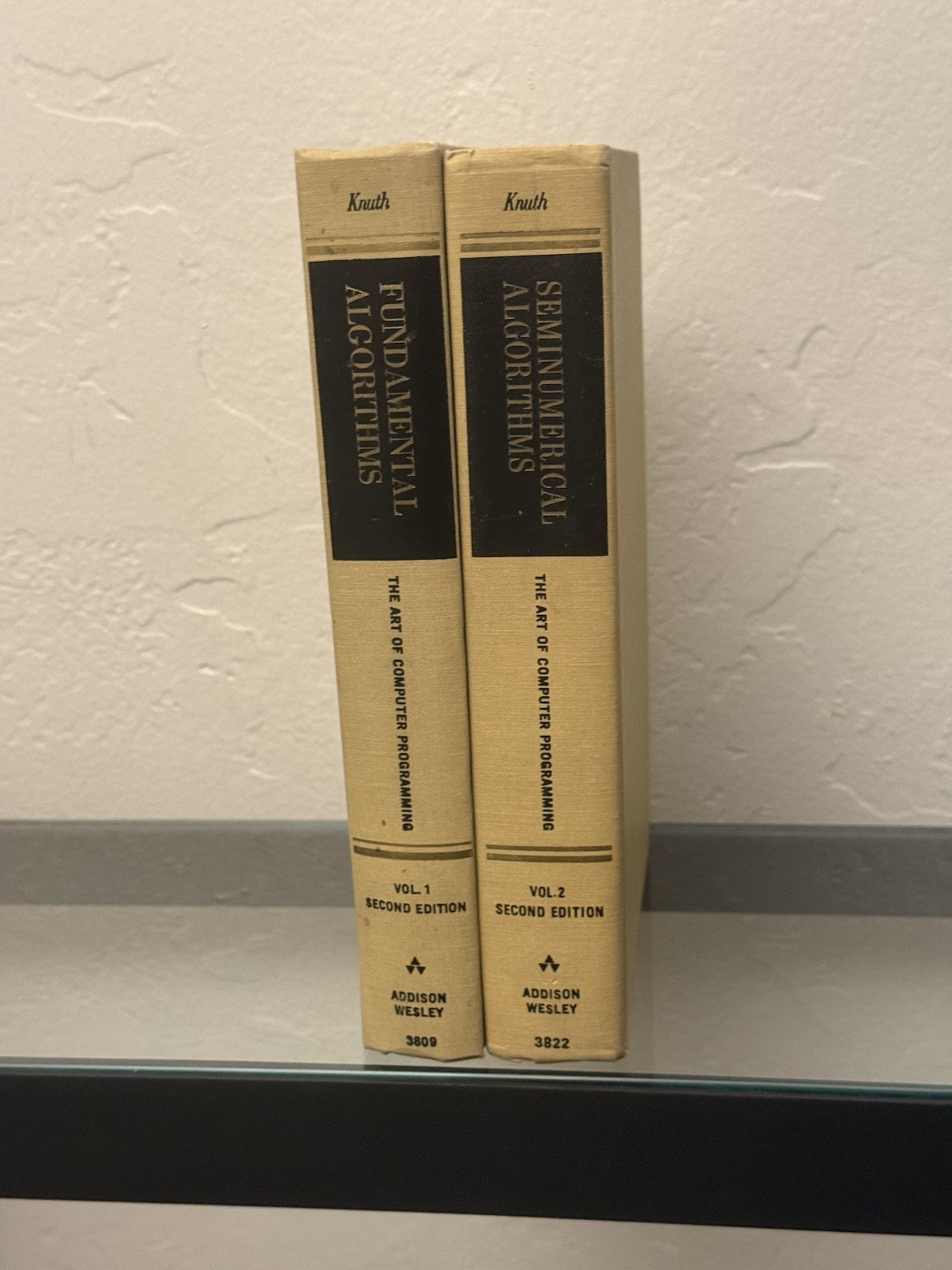 The Art of Computer Programming Volumes 1 (1975) & 2 (1981) by Donald Knuth HC