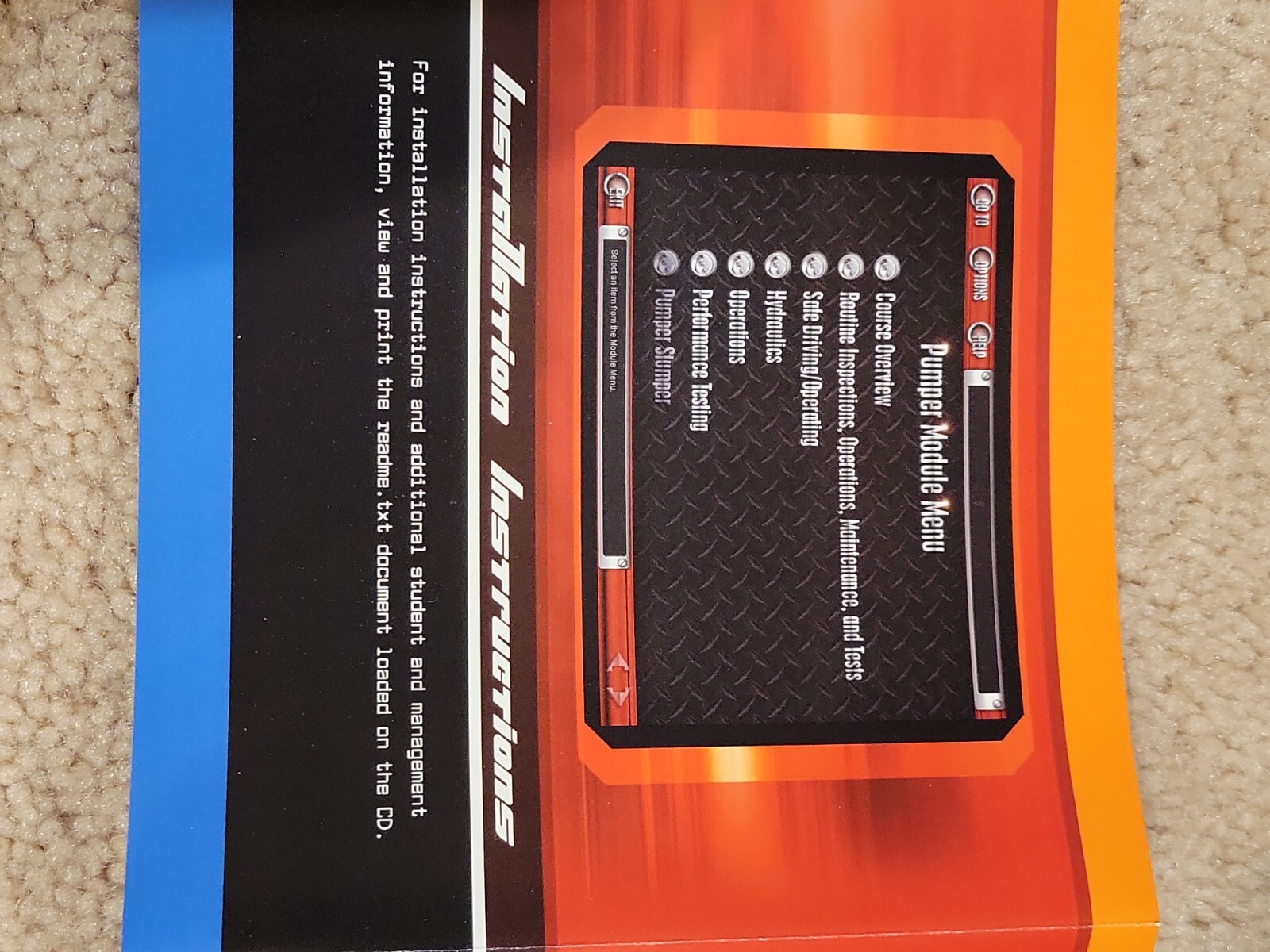 DRIVER / OPERATOR PUMPER 4 DISC SET VERSION 1.0 JAN 2002