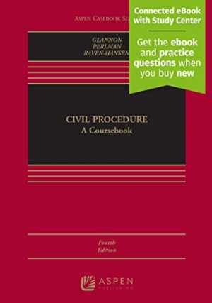 Civil Procedure: A Coursebook – Hardcover, by Glannon Joseph W.; – Acceptable n
