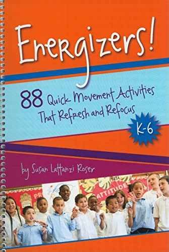 Energizers!: 88 Quick – Spiral-bound, by Susan Lattanzi Roser – Acceptable w