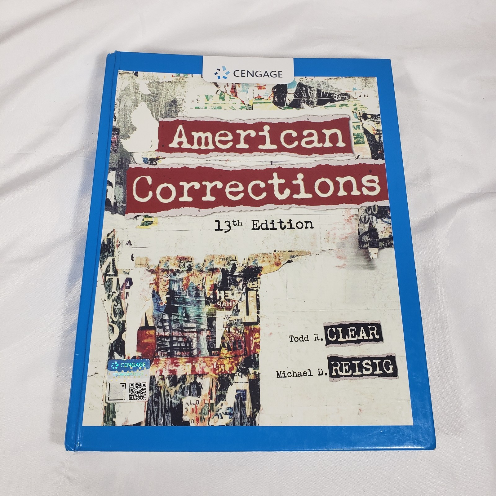 American Corrections MindTap by Todd Clear Michael Reisig Hardcover 13th edition