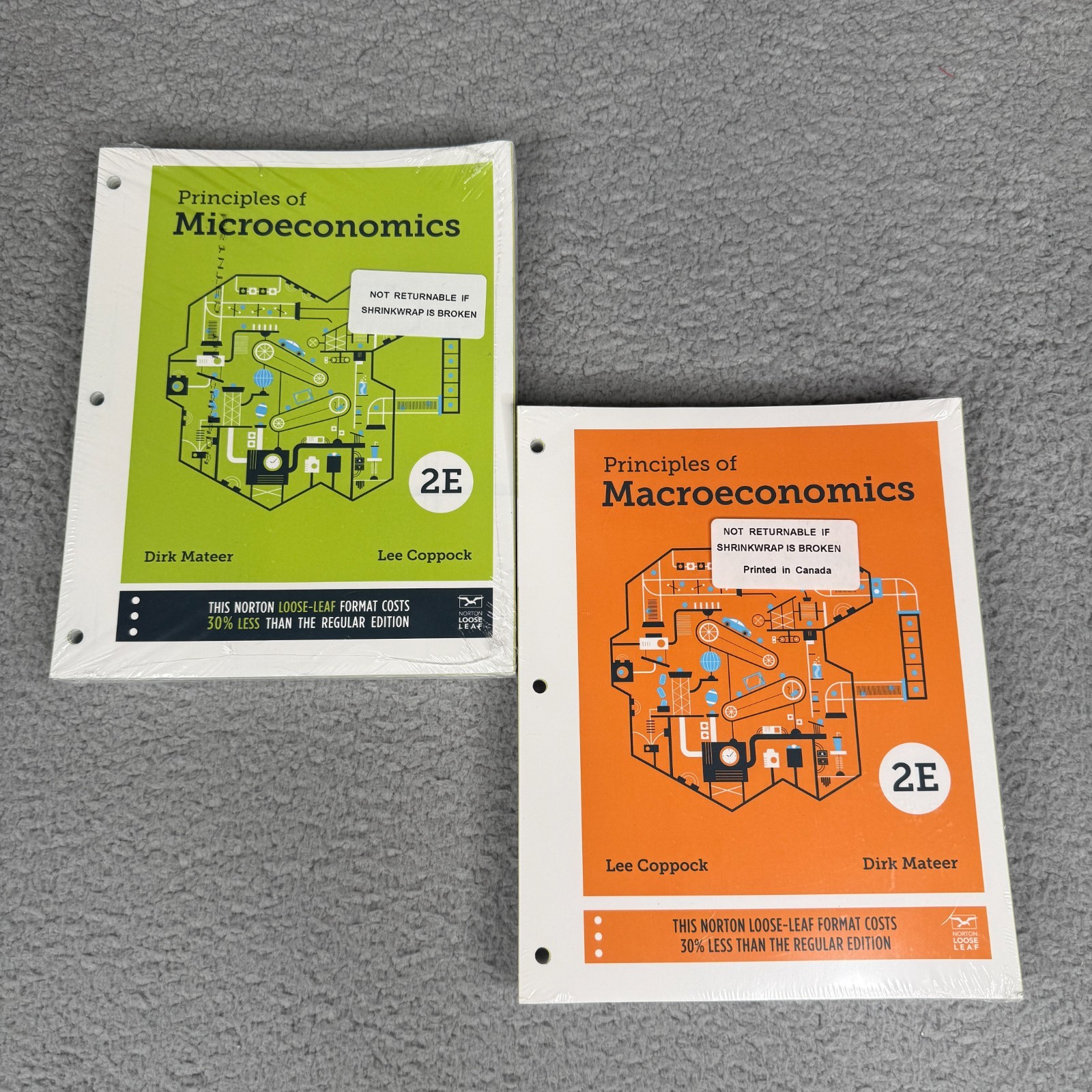 Principles of Microeconomics / Macroeconomics 2E Coppock Mateer Loose Leaf New