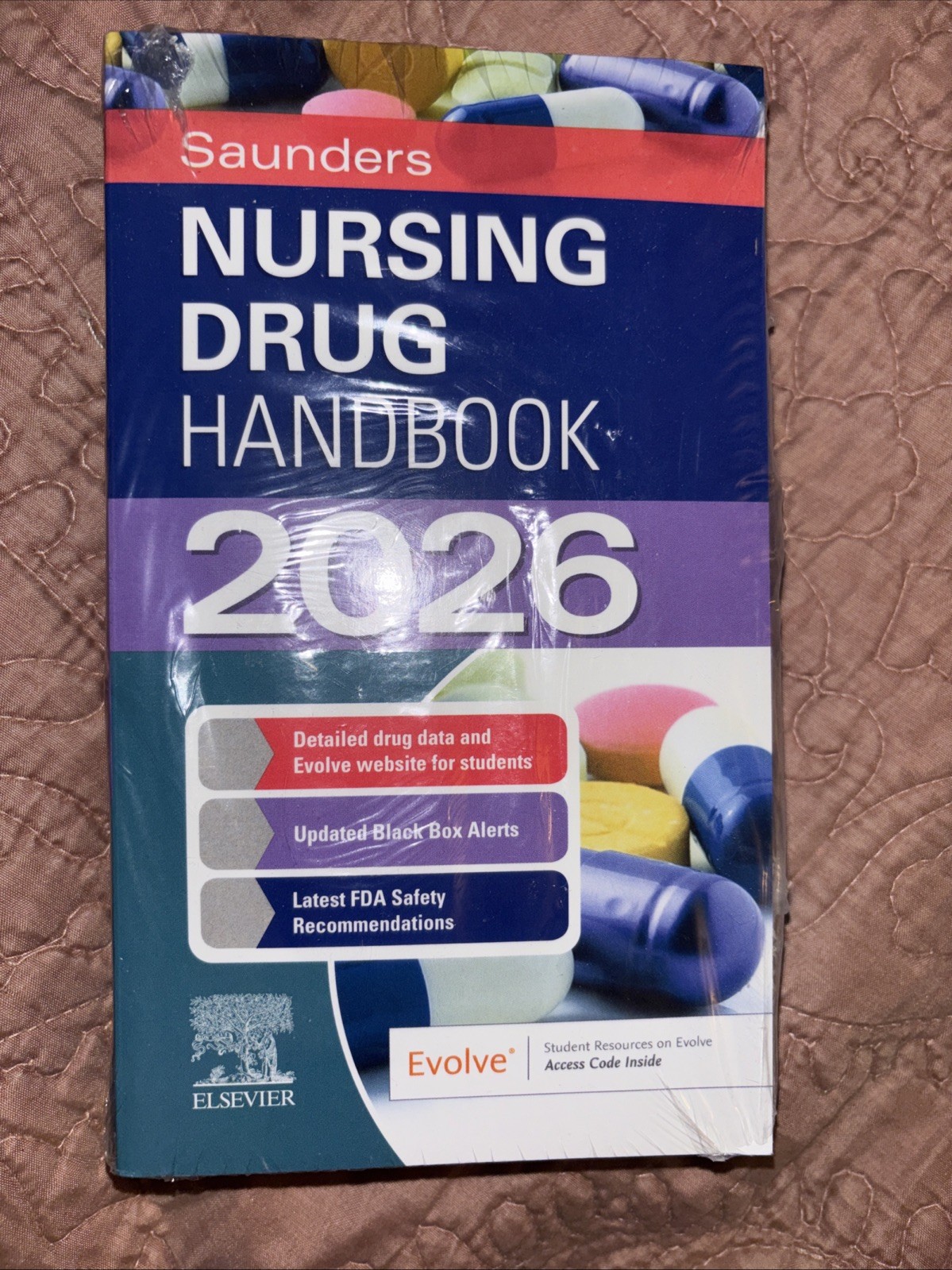 Saunders Nursing Drug Handbook 2026 New, Sealed Evolve Access Code included