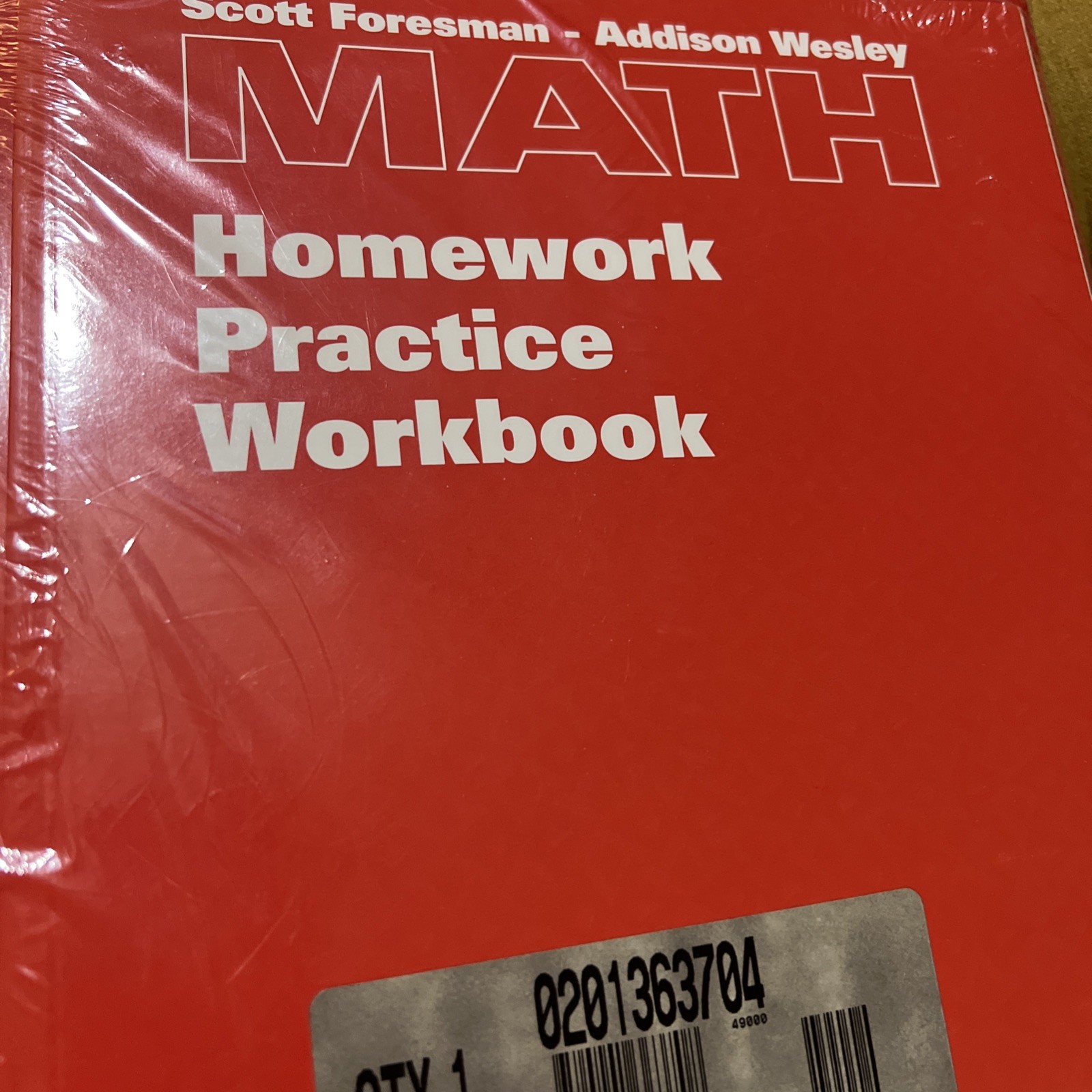 Grade K Math & Workbook Scott Foresman- Addison Wesley 1998, 0201363674 Free 🎁