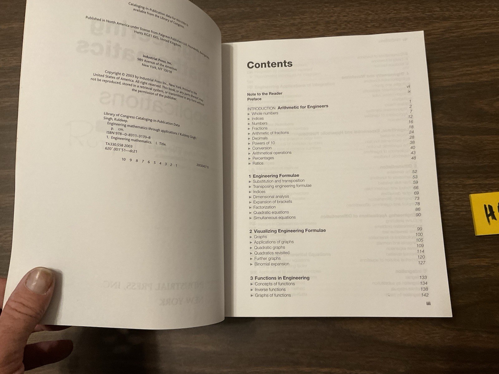 Engineering Mathematics Through Applications, 2003, By Singh, PB, W Tabs, H4