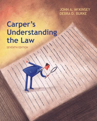 Carper’s Understanding the Law 7th Edition – Very Good
