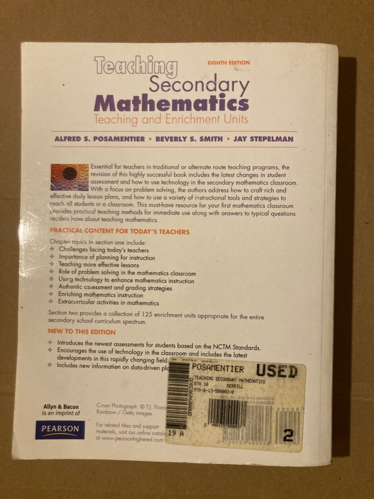 Teaching Secondary Mathematics : Techniques and Enrichment Units by Alfred S….