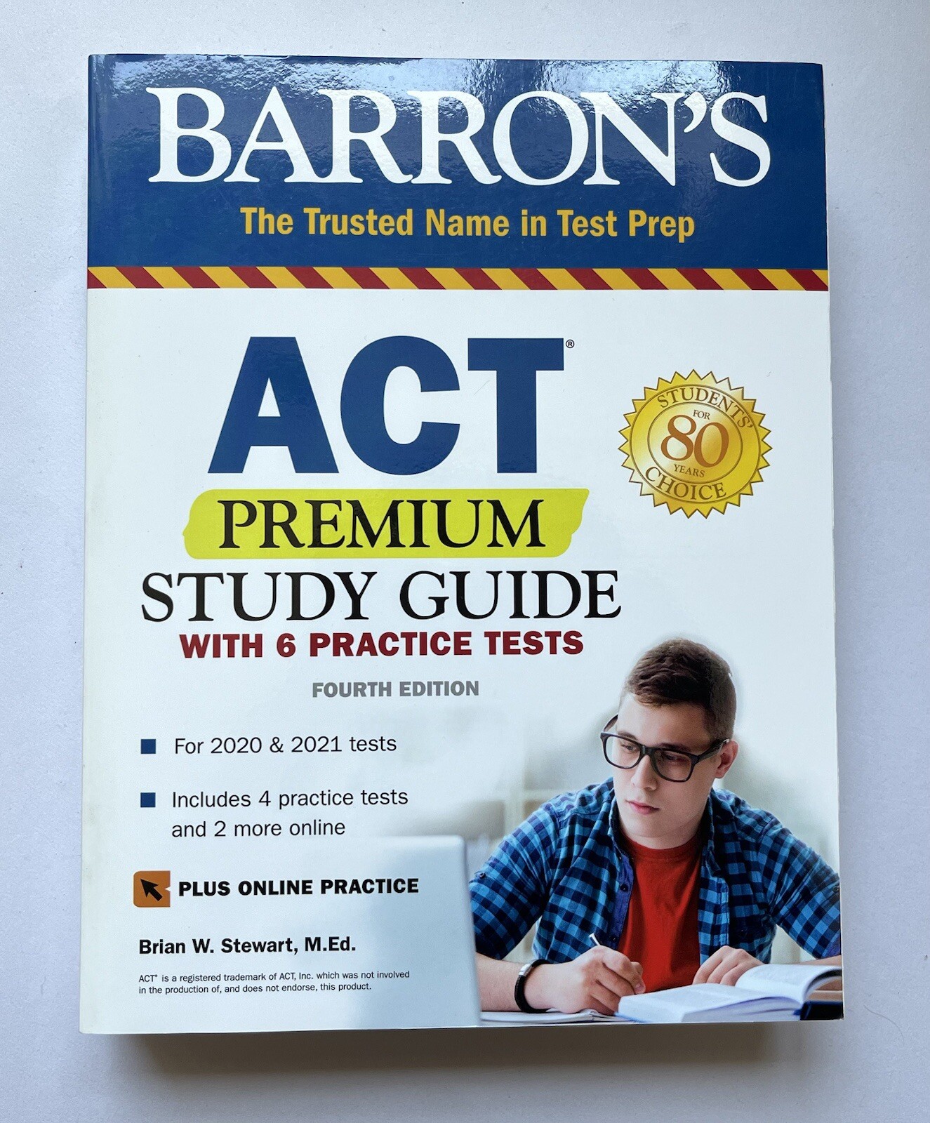 (Brand NEW) ACT Premium Study Guide with 6 Practice Tests Barron’s Test Prep