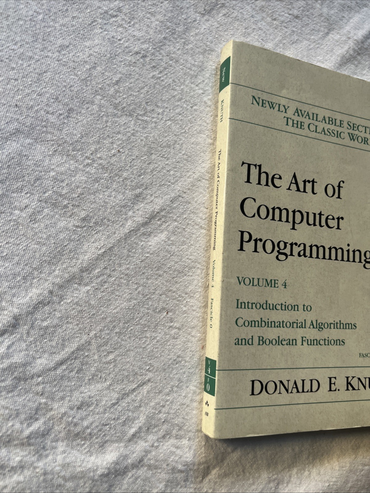 The Art of Computer Programming, Volume 4, Fascicle 0: Introduct