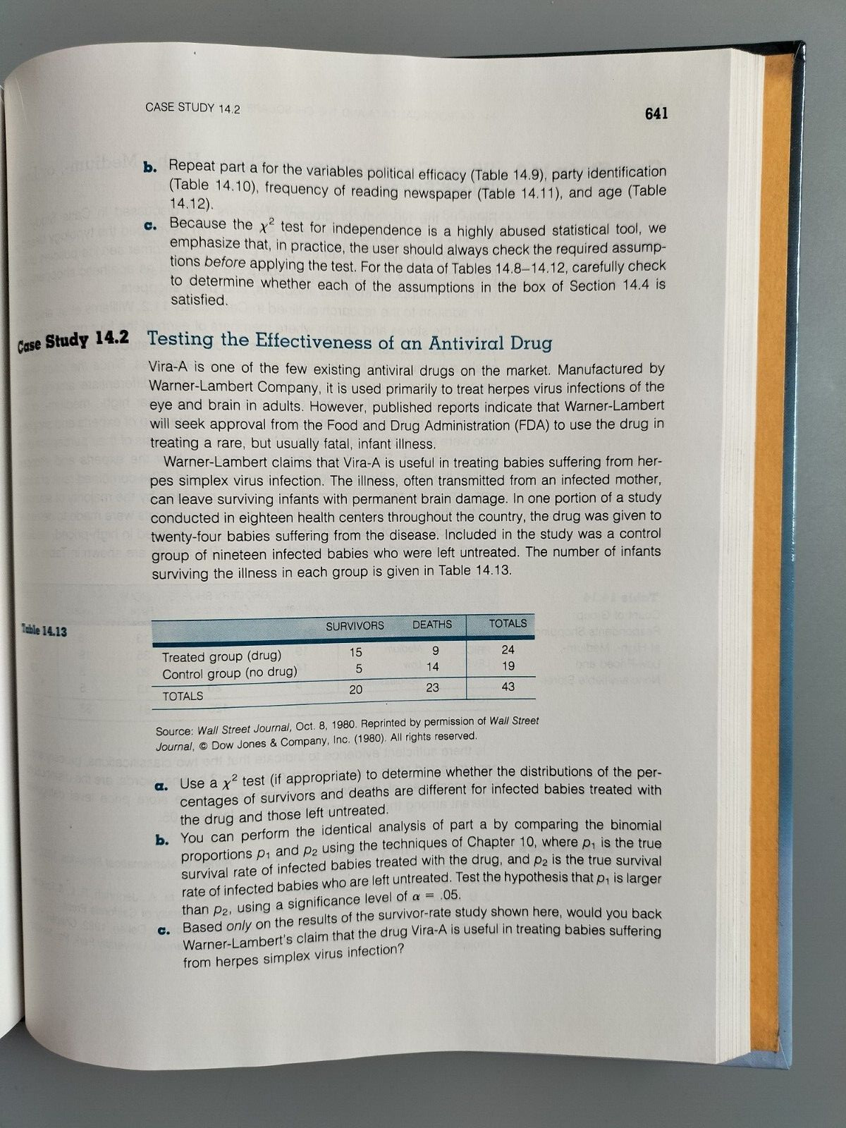 Statistics By Example Terry Sincich 1985 Second Edition Hardback
