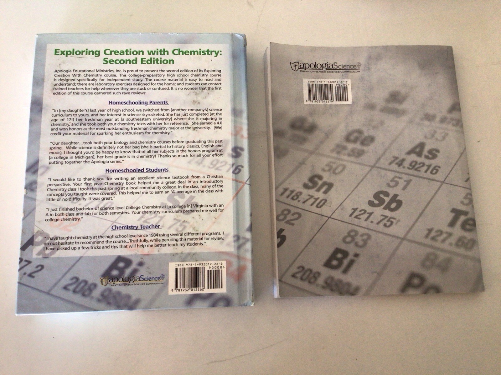 Jay L. Wile, Exploring Creation with Chemistry 2nd Ed Textbook + Solutions Guide