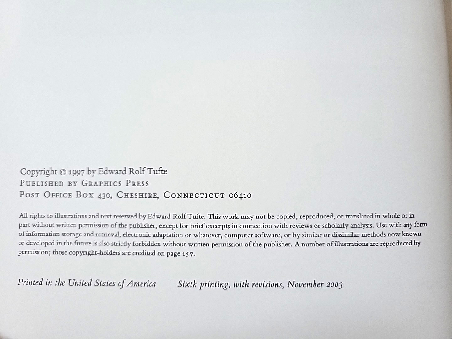 Visual Explanations: Images Quantities Evidence Narrative by Edward R. Tufte HC