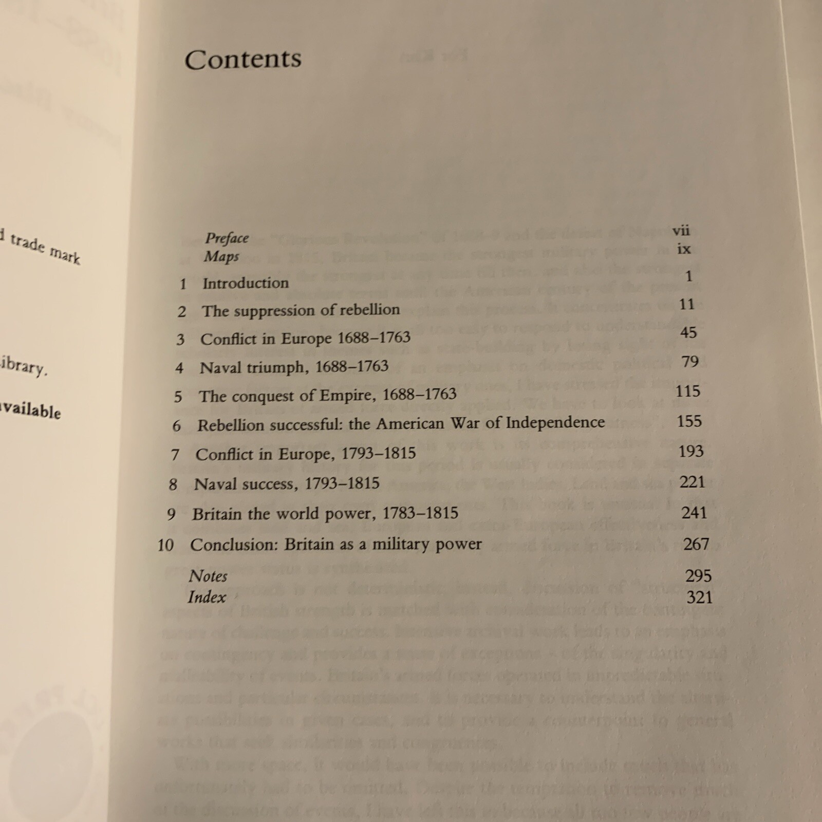 Britain As A Military Power 1688-1815 Hardcover, by Black Professor Jeremy