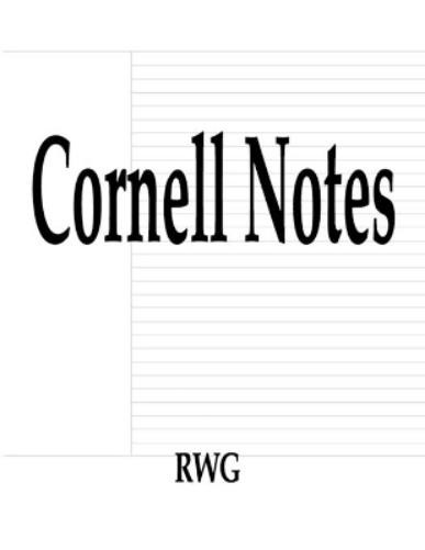 Rwg Cornell Notes (Paperback) (UK IMPORT)