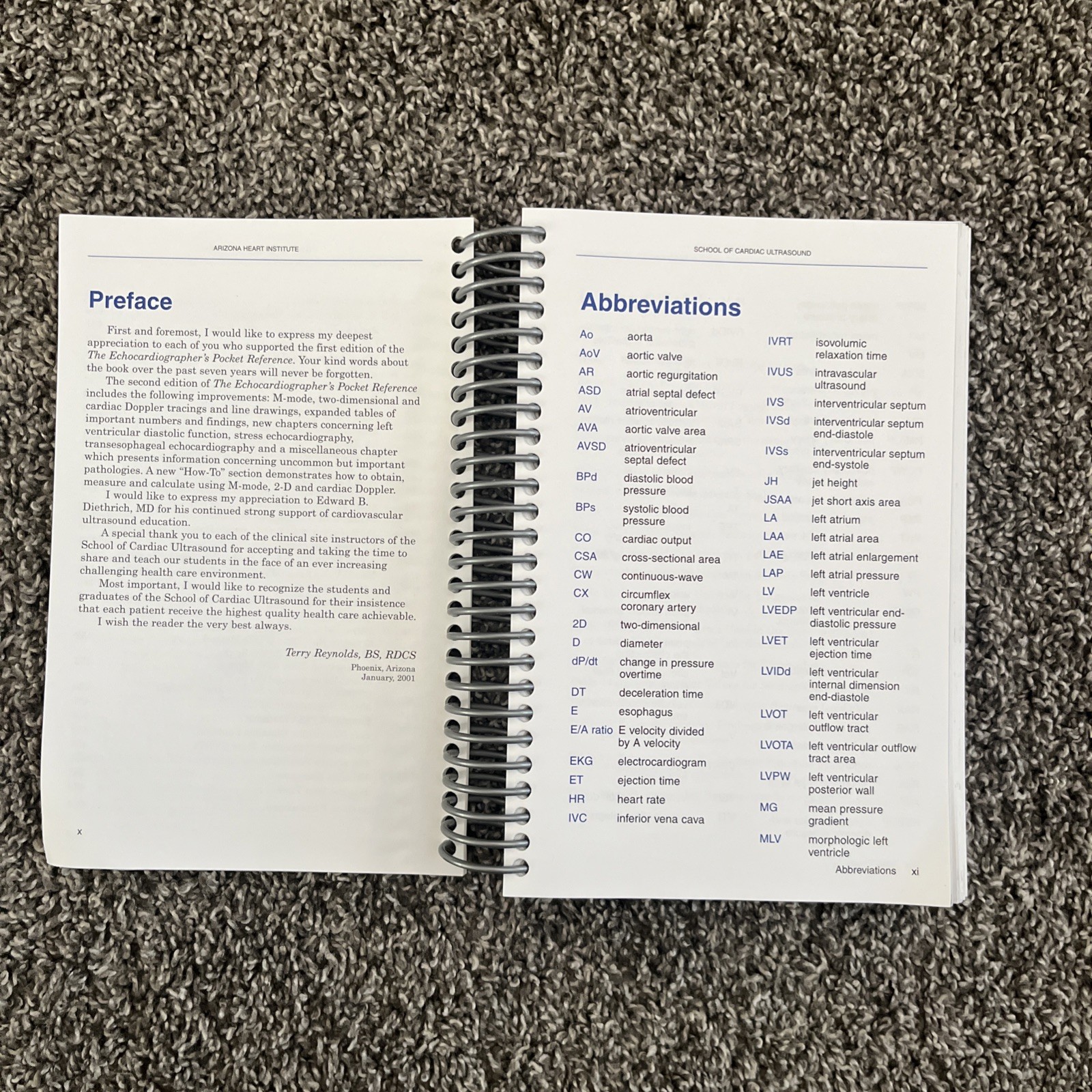 THE ECHOCARDIOGRAPHER’S POCKET REFERENCE, SECOND EDITION By Terry Reynolds