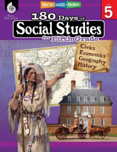 180 Days: Social Studies, Civics for 5th G- perfect paperback, 9781425813970, NA