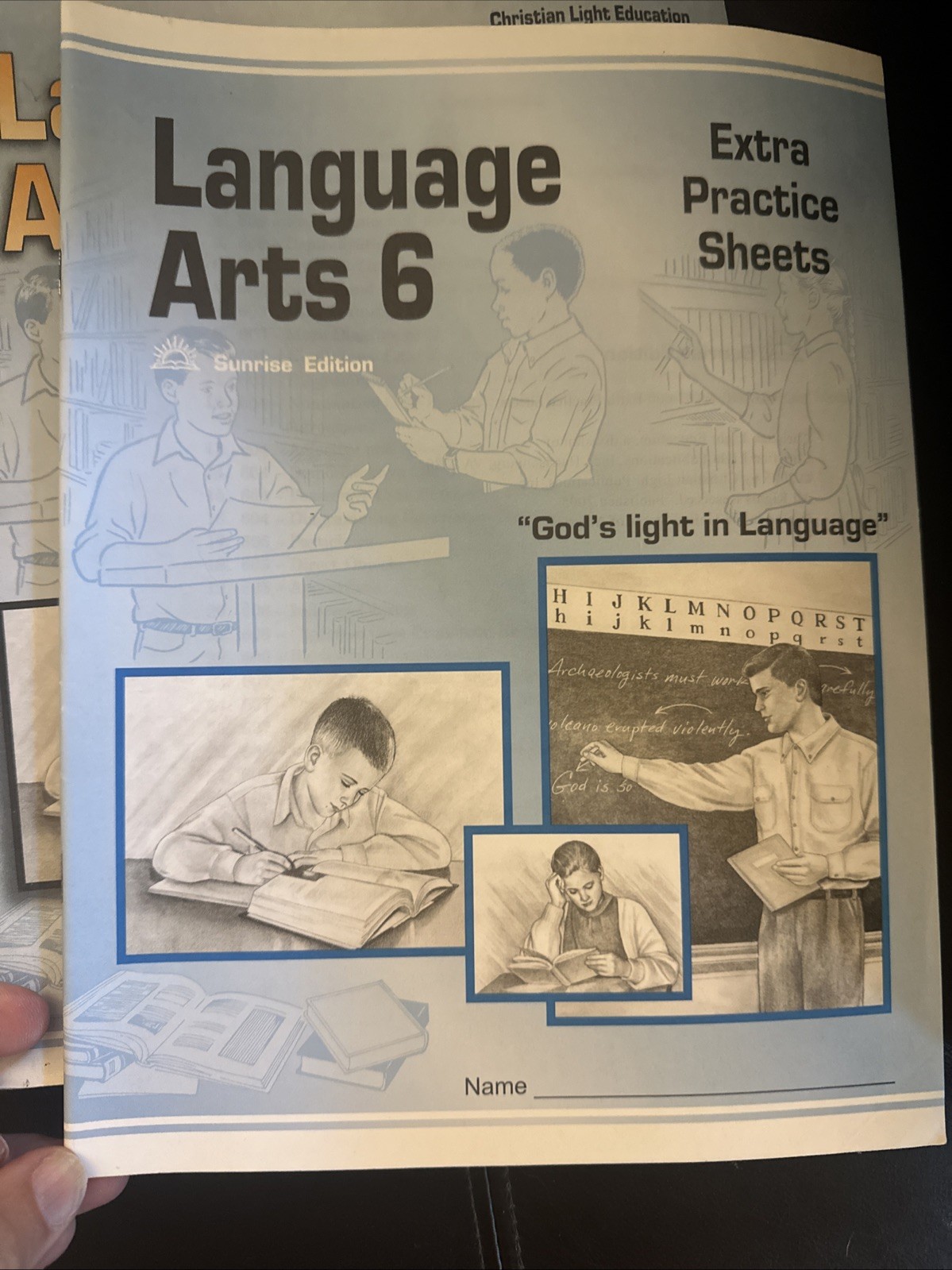 Christian Light Education Language Arts 6 – lot of 12 books – teacher’s guide