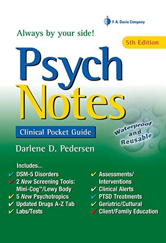 PSYCHNOTES, CLINICAL POCKET GUIDE, 5TH EDITION By Pedersen Msn Aprn Darlene D.
