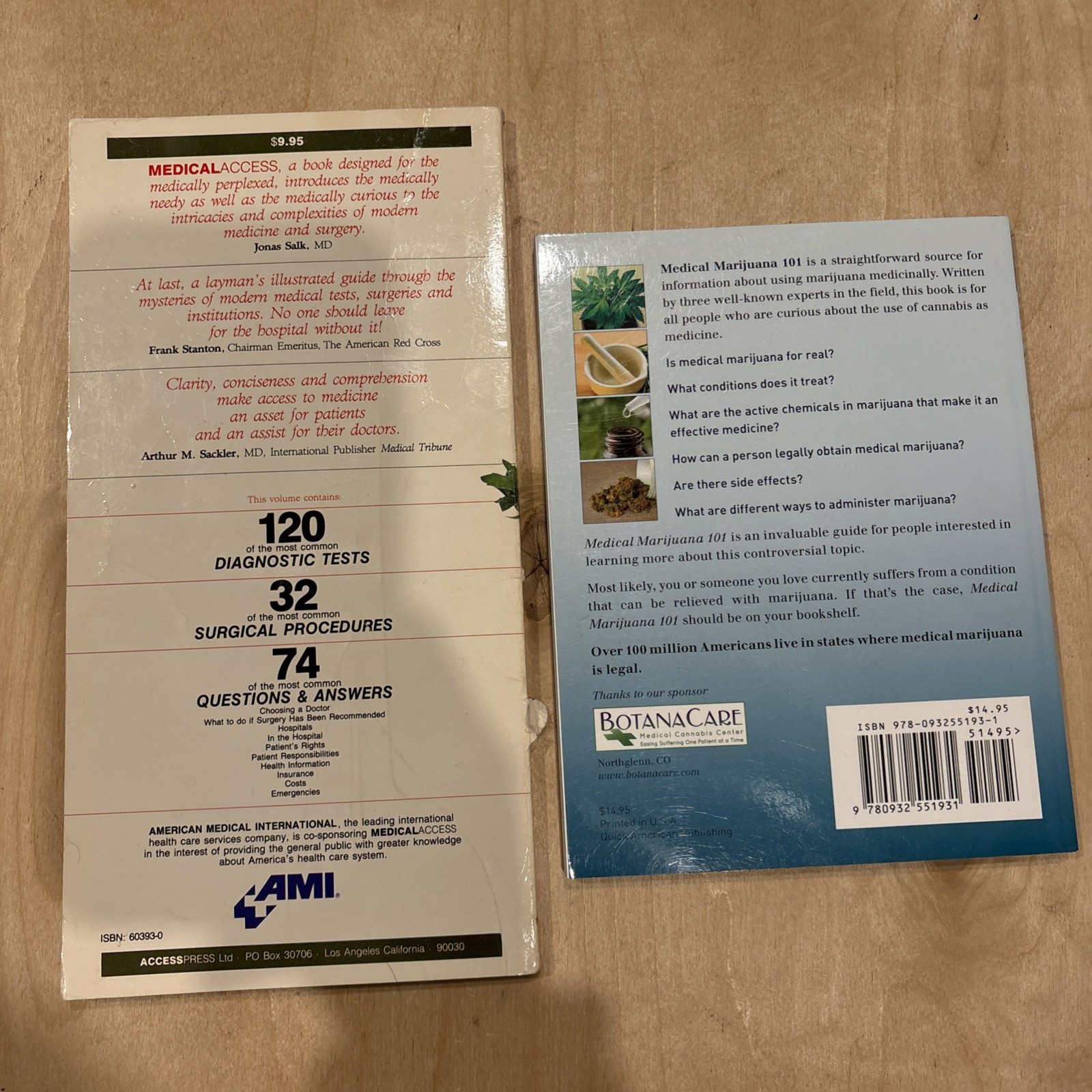 Chemistry, Medical Marijuana 4 Book Lot(.#195-4)