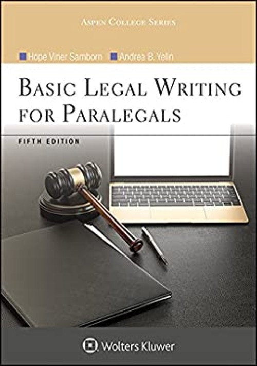 Basic Legal Writing for Paralegals 5e Hope Viner, Yelin, Andrea B