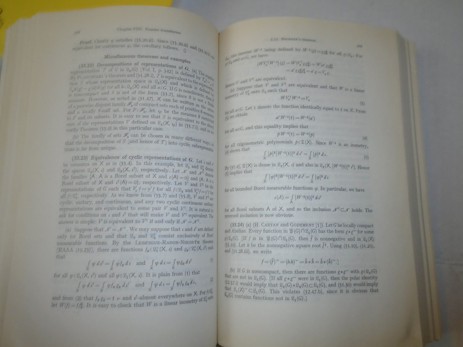 1994 – Abstract Harmonic Analysis Volumes I and II