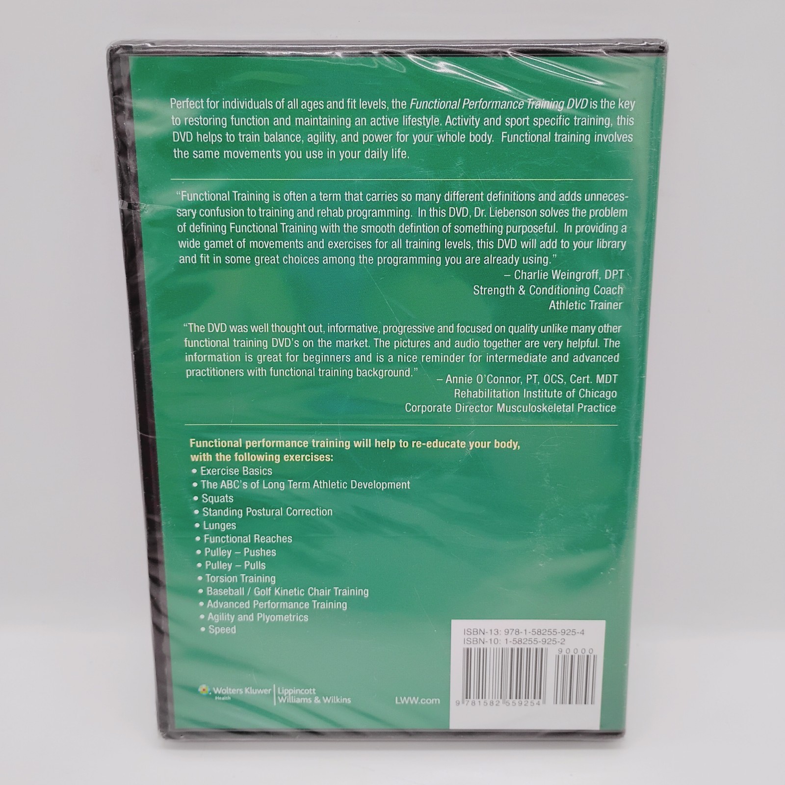 Functional Performance Training DVD by Craig Liebenson (2011, DVD-ROM) SEALED