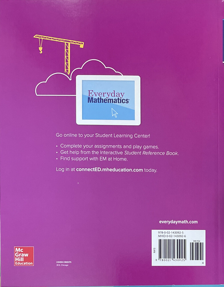 Everyday Mathematics Grade 4 Math Student Math Journal Vol 1 McGraw Hill