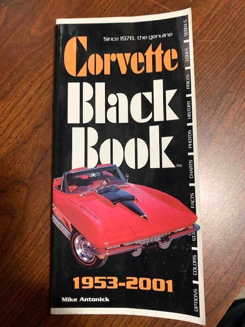 Chevrolet Corvette Black Book 1953 – 2001 Mike Antonick auto guide