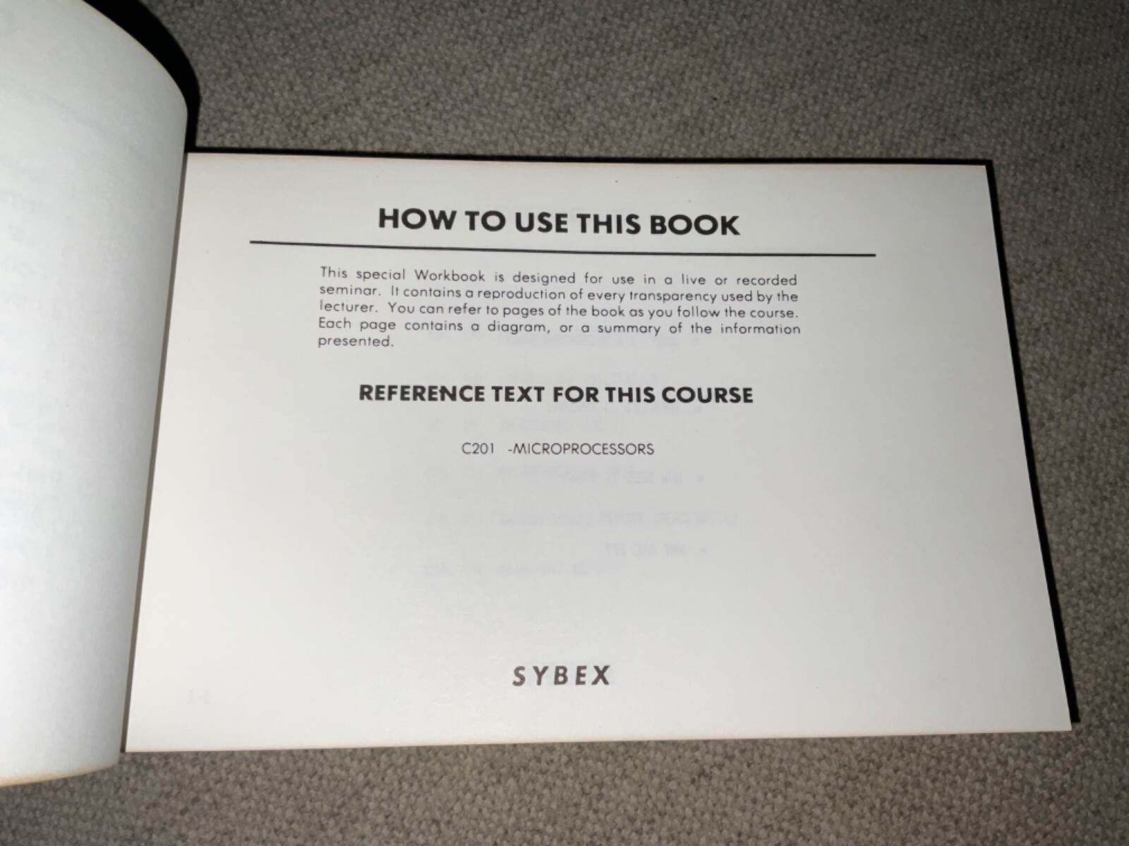 Microprocessors Study Guide & Cassettes Self Study Course by Rodnay Zaks Sybex