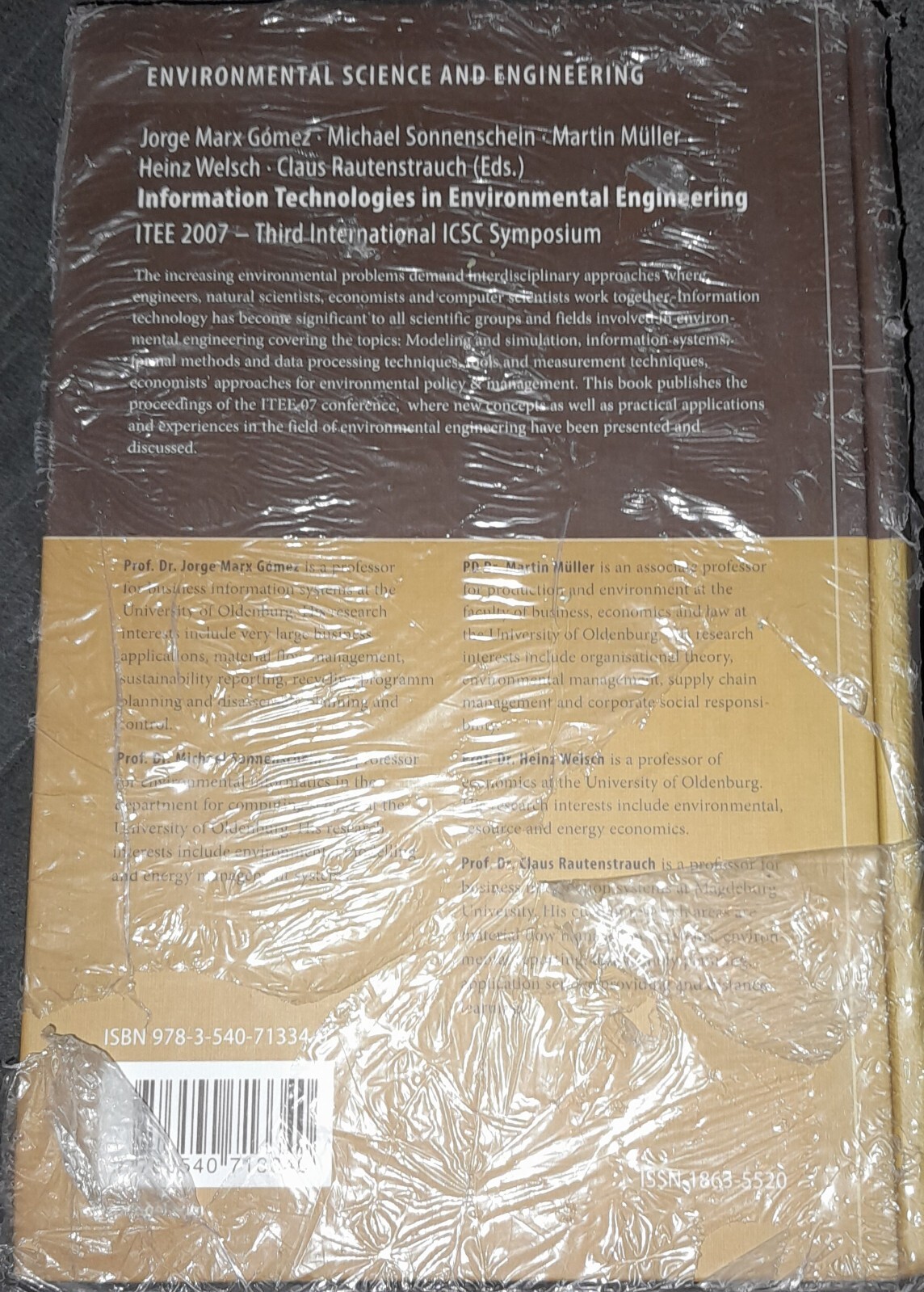 Information Technologies in Environmental Engineering ITEE 2007 book