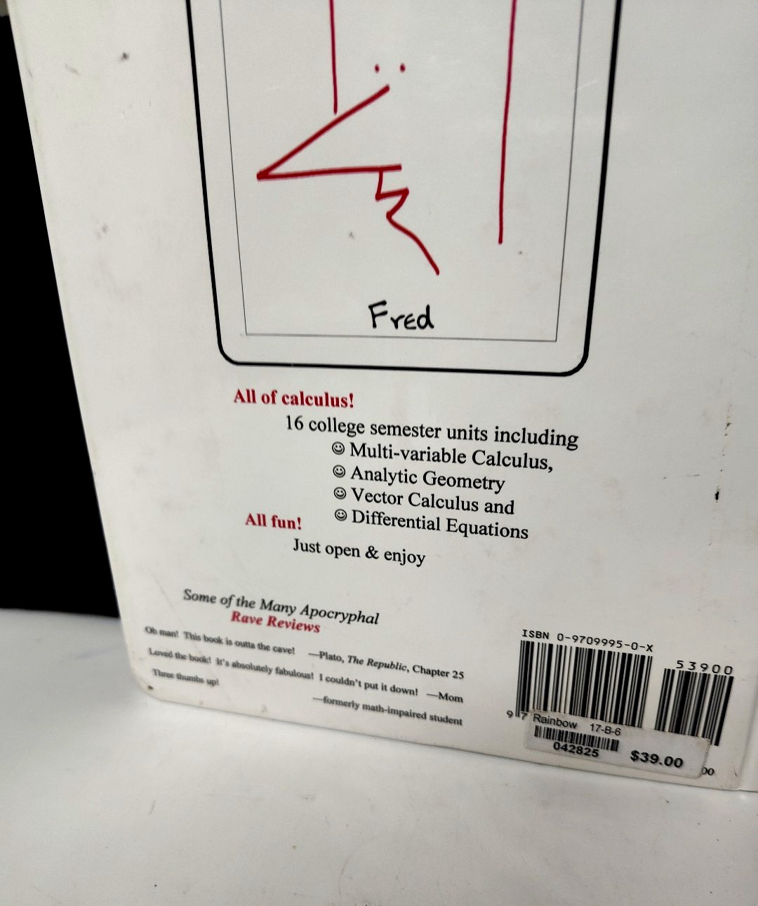 Life of Fred Calculus Book The Serious.., Stanley F. Schmidt, Hardcover -Math