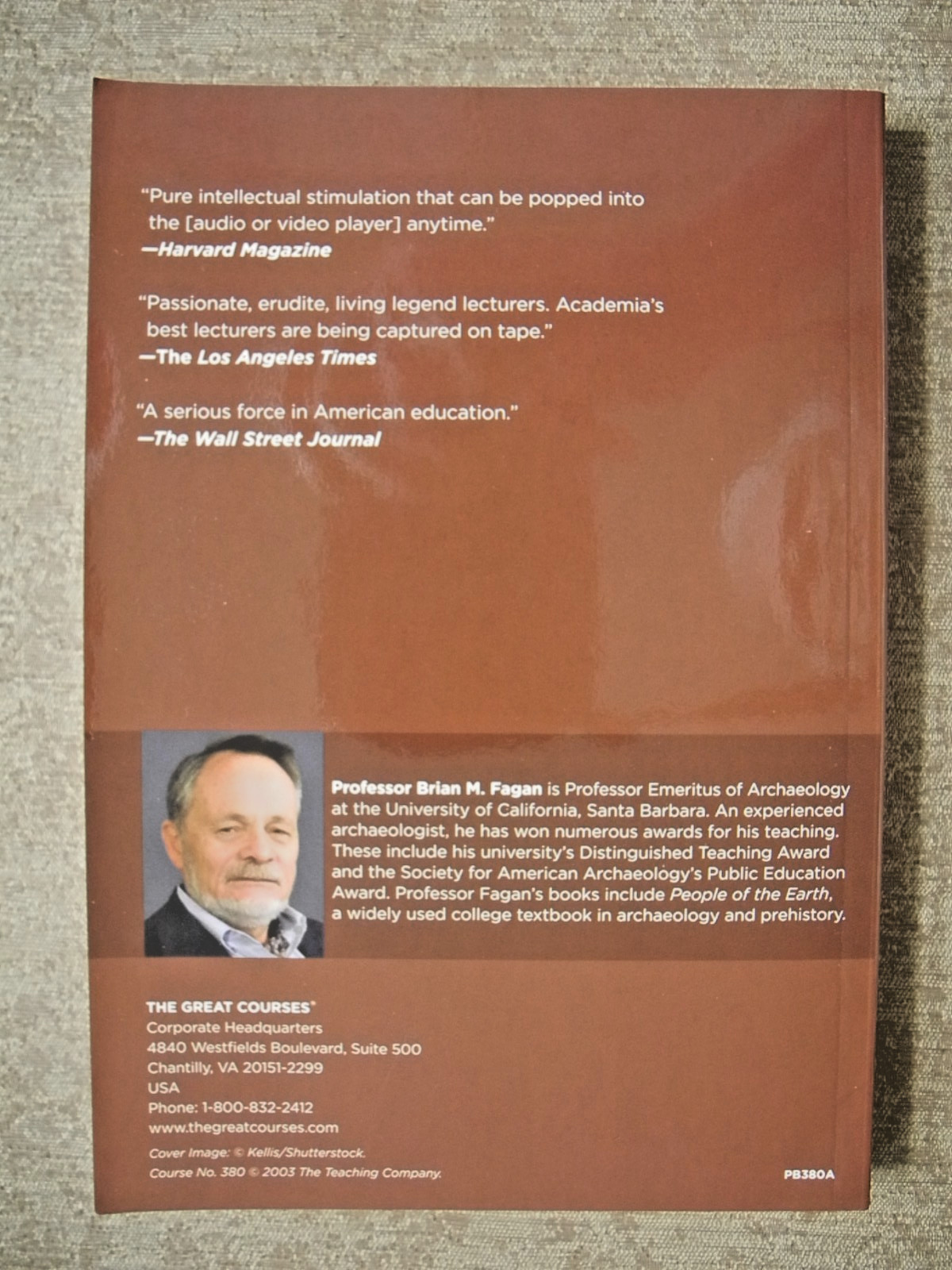 Human Prehistory and the First Civilizations/Great Courses 380/36 lectures/2003